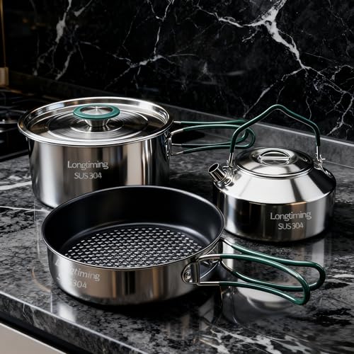 Stainless Steel Camping Cookware