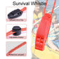 4 Pack Emergency Whistles with Adjustable Reflective Lanyard