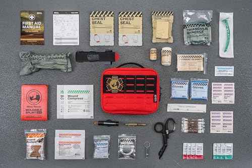 Vehicle IFAK Trauma Kit with CAT Tourniquet Red