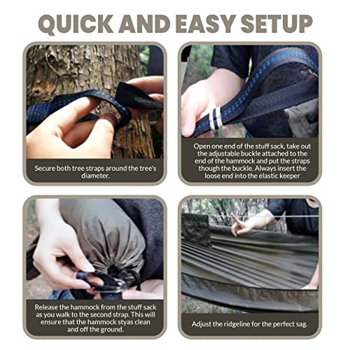 Camping Hammock with Mosquito Net for Youth Travel Hiking Backpacking Backyard Outside Patio