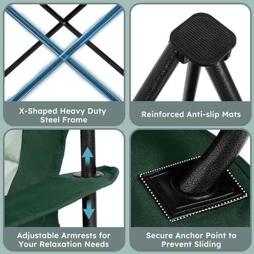 Oversized Folding Camping Chair for Adults
