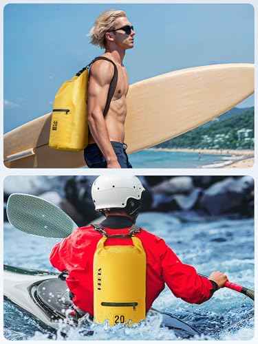 Waterproof Dry Bag Backpack with Zippered Pocket