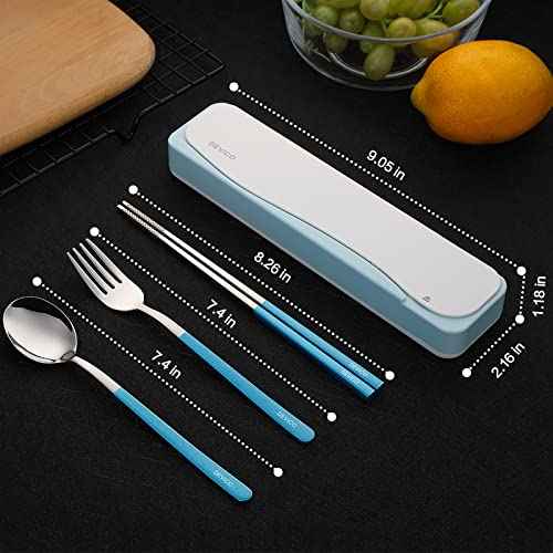 Travel Utensils with Case (4 Count)
