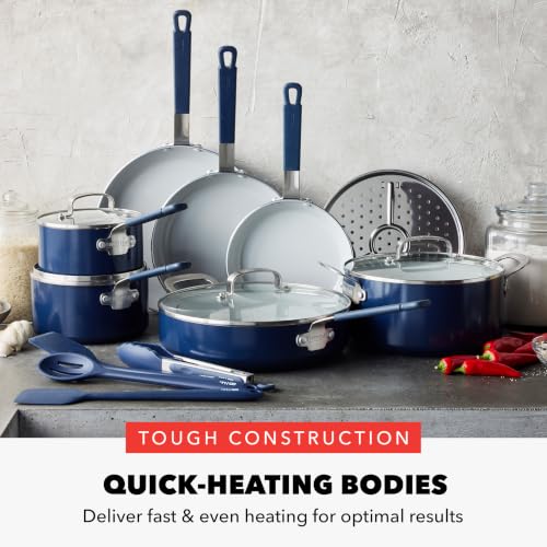 X Bobby Flay 16 Piece Ceramic Nonstick Cookware Set