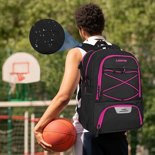 Basketball Backpack Large Sports Basketball Bag with Dedicated Ball Slot & Ventilated Shoe Compartment for Soccer Volleyball Gym Training Travel