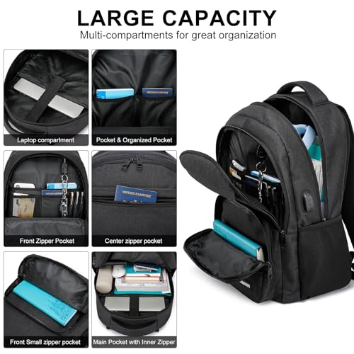 Black Backpack for School