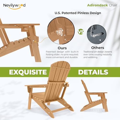Folding Adirondack Chairs Set of 4
