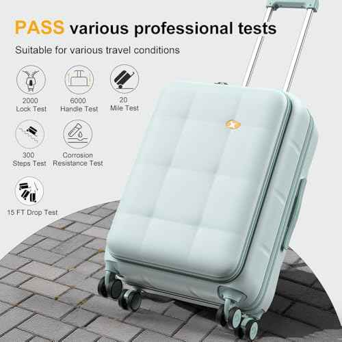 24 Inch Expandable Checked Luggage Hard Shell Suitcase