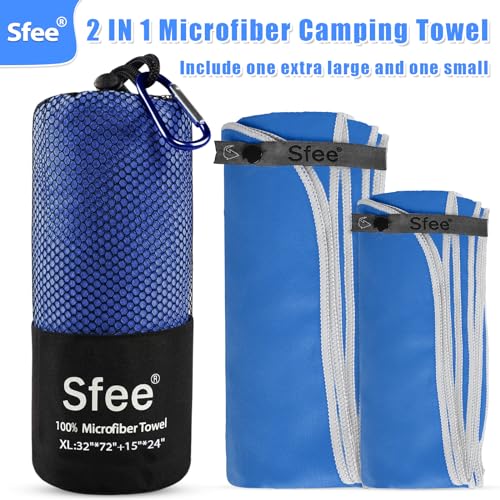 2 Pack Microfiber Travel Towel