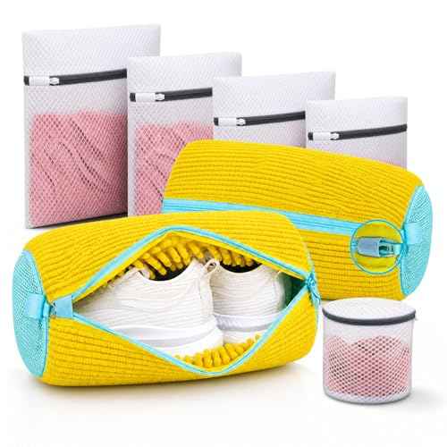 7 Pcs Shoe Laundry Bag and Sneaker Cleaner Mesh Bags (7 Count)
