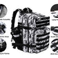 Military Tactical Backpack for Men and Women 45L Army 3 Days Assault Pack Bag Large Rucksack with Molle System Black and white