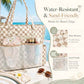 Waterproof Beach Tote Pool Bags for Women Ladies Extra Large Carry On Bag With Wet Compartment for Weekender Travel