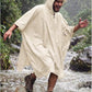 Adult Rain Poncho Waterproof Hooded Raincoat Lightweight Packable