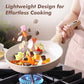 11inch Ceramic Nonstick Frying Pan Paella Pan with Lid