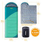 Warm & Cool Weather Single Sleeping Bag for Adults Kids