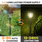 Bright 12 Pack Solar Lights Outdoor IP65 Waterproof