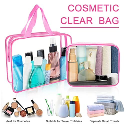 6 Packs Clear Makeup Bags