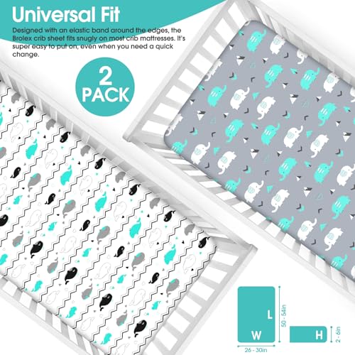 Baby Fitted Crib Sheets (2 Count)