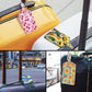 2 Pack Luggage Tags Leather Name ID Labels with Privacy Cover (2 Count)