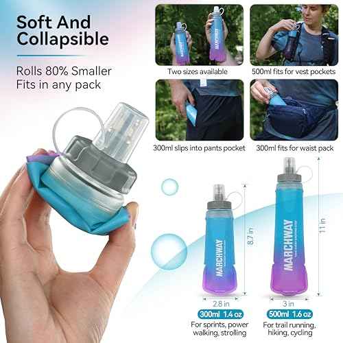 Soft Hydration Flask with Wide Mouth (2 Count)