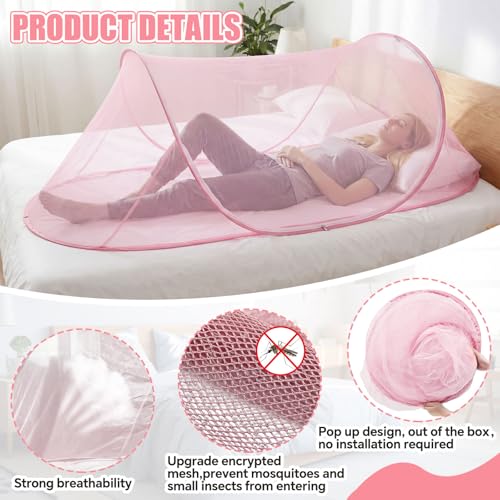 2 Pcs Mosquito Netting for Camping Bed 78 * 31 * 22 Inch (2 Count)