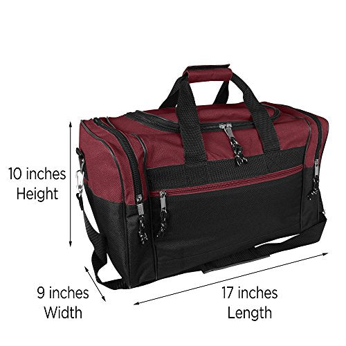 17" Blank Duffle Bag Duffel Bag Travel Size Sports Durable Gym Bag