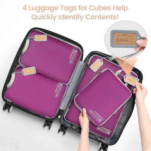 Compression Packing Cubes for Travel (4 Count)