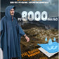 Hooded Rain Poncho for Adult Waterproof Lightweight Raincoat