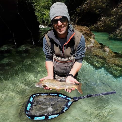 Fishing Backpack with Fishing Gear Fish Net & Rod Holders Tackle Box