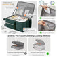 2 Piece Luggage Sets with Cup Phone Holder and Charger Hard Shell Suitcases with Spinner Wheels
