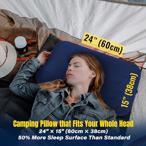 Aluft Ultra Inflatable Camping Travel Pillow