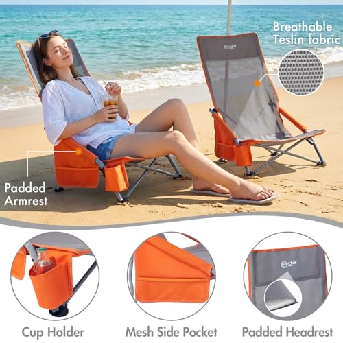 High Back Beach Chair 2 Pack