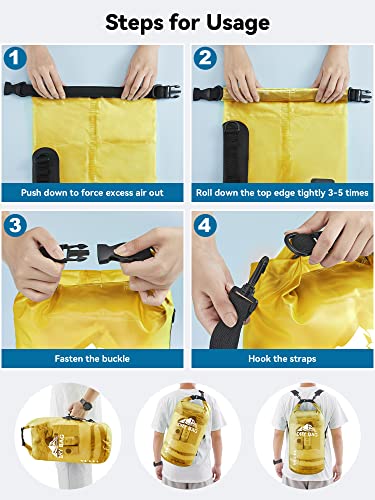 Dry Bag Waterproof Backpack with Phone Case