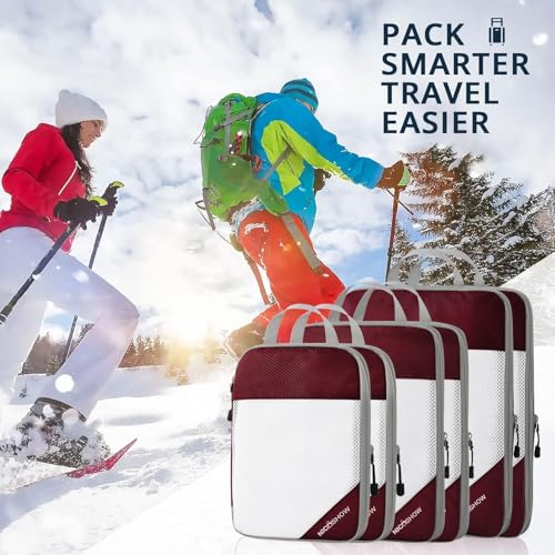 6 Set Compression Packing Cubes for Travel (6 Count)