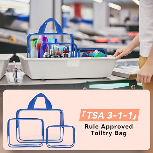 10 PCS Clear Travel Bags for Toiletries (10 Count)