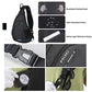 Sling Bag Men Backpack Unisex One Shoulder Bag Hiking Travel Backpack Crossbody with USB Port for Men Women Versatile Casual Daypack