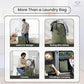 LFH Home Large Premium 1pack Cotton Rich Canvas Laundry Bag with Drawstring and Handles Heavy Duty