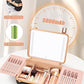 Travel Makeup Train Cases with Lighted Mirror 3 Color Setting