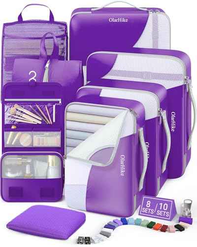 8 Set Packing Cubes for Travel (8 Count)