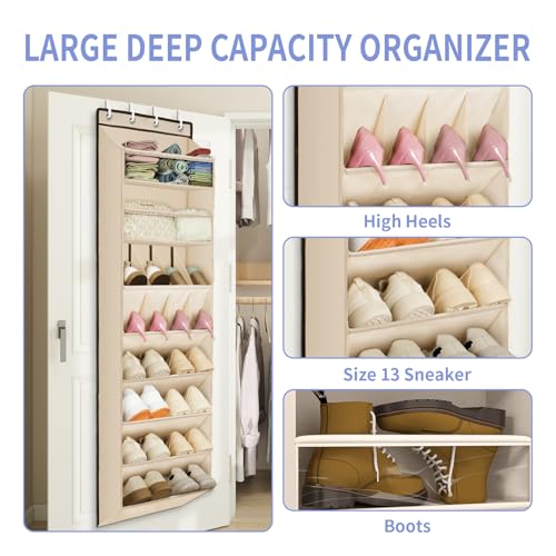 1 Pack Over The Door Shoe Organizer