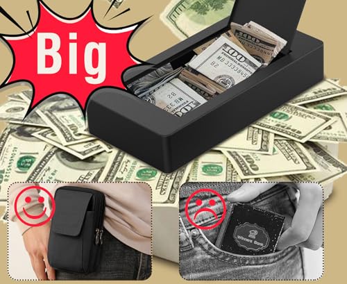 Large Metal Box for Gambler with Waist Bag
