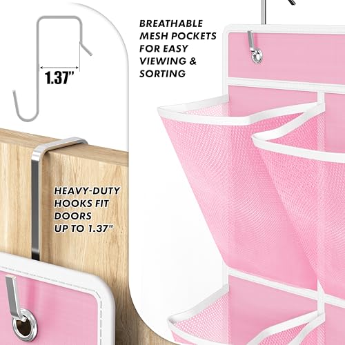 12 Pockets Large Over Door Shoe Organizer (2 Count)