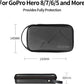 TELESIN Carry Case Waterproof Hard Carrying Bag for GoPro Max Hero 13 12 11 10 9 8 7 6 Insta360 X2 X3 X4 X5 GO3 Ace Pro 2 DJI Osmo 360 Osmo Action 5 4 Pocket 3 Battery Charger Strap Mount Accessories