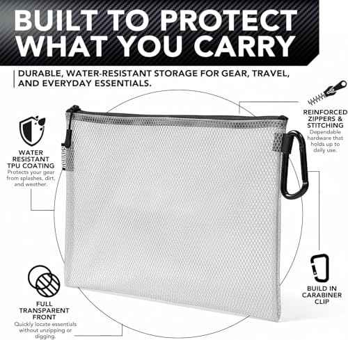 Air Production Medium Clear Zipper Pouch (4 Count)