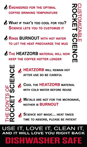 BURNOUT Temperature Regulating Travel Mug 12 oz Red