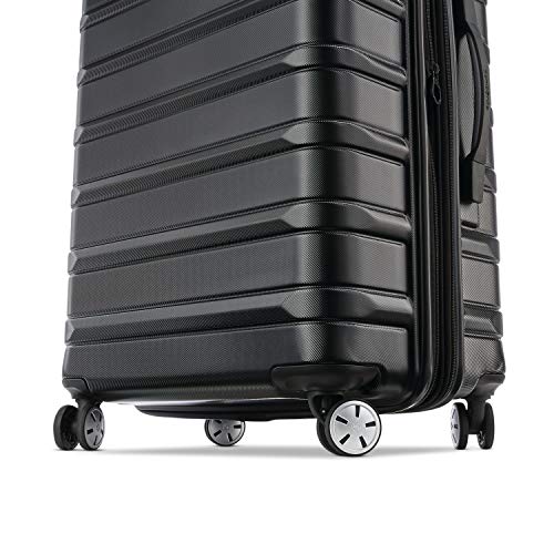 Omni 2 24 Inch Medium Checked Hardside Luggage with 360° Spinner Wheels