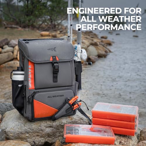 All Weather Waterproof Fishing Backpack & Waterproof Tackle Box