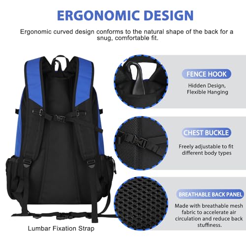 Lacrosse Bag Durable Equipment Backpack with 2 Stick Holders