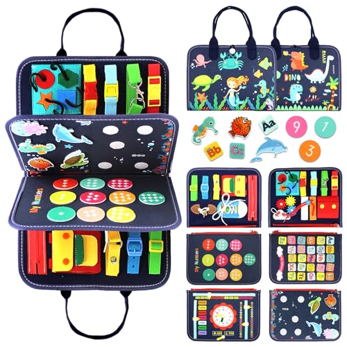 Montessori Busy Board & Busy Book for Toddlers