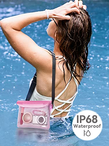 2 Pack Waterproof Fanny Pack Pouch Dry Bag for Phone Passport Purse